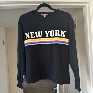 black new york sweater top